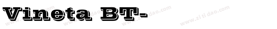 Vineta BT字体转换